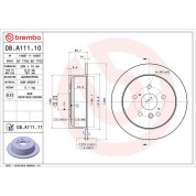 82 482 036 Bremsscheibe HA | LEXUS RX 03 | 08.A111.11