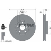 Bremsscheibe Toyota P. Avensis 01 | 92126403