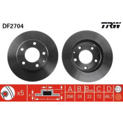 Bremsscheibe Mazda S. 626 91 | DF2704
