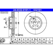 Bremsscheibe | 24.0332-0101.1