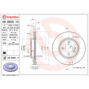 11 481 039 Bremsscheibe VA | MINI 01 | 09.8655.11