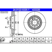 Bremsscheibe | 24.0122-0220.1