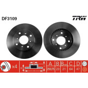 Bremsscheibe Honda P. Prelude | DF3109