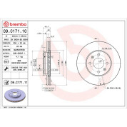 80 481 041 Bremsscheibe VA | HYUNDAI Accent, KIA Rio 11 | 09.C171.11