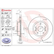 89 481 038 Bremsscheibe VA | SUZUKI SX4, Vitara 13 | 09.C047.11