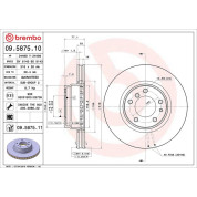 11 481 025 Bremsscheibe VA | BMW E38 94 | 09.5875.11