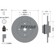Bremsscheibe Renault T. Clio 01 | 92154003