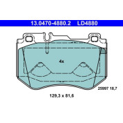Bremsbelagsatz Db P. W205/S205/C205/A205 1,6-3,0 14- Keramik | 13.0470-4880.2