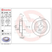11 482 031 Bremsscheibe HA | MINI 01 | 08.9163.11