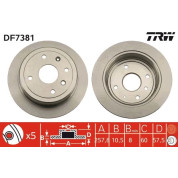 Bremsscheibe Chevrolet T. Lacet | DF7381
