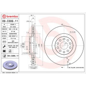 12 481 068 Bremsscheibe VA | AUDI,SEAT,SKODA,VW Golf VII 12 | 09.C306.11