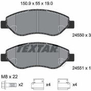 Bremsbelagsatz Opel P. Corsa D 1.7Cdti 06 | 2455001