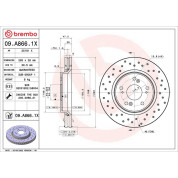 Bremsscheibe VA | HONDA CR-V 06 | 09.A866.1X
