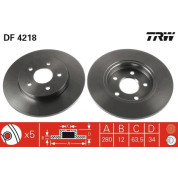 Bremsscheibe Ford T. Mondeo 00 | DF4218
