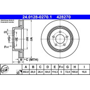 Bremsscheibe | 24.0128-0270.1