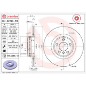 11 482 092 Brembo PREMIUM HA zweiteilig | BMW 1er, 2er, 3er, 4er 10 | 09.C396.13
