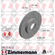 Bremsscheibe VA Sport | NISSAN 200SX,Almera,Primera 96 | 200.2514.52
