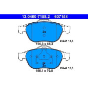 Bremsbelagsatz Renault P. Laguna 1.6-2.0 16V/1.9-2.2 Dci 01 | 13.0460-7158.2