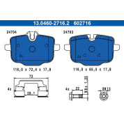 Bremsbelagsatz Bmw T. F10 525-550B/D 10 | 13.0460-2716.2