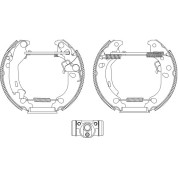 Satz Bremsbacken Fiat 500 1.2, 1.3D Multijet 10.07- (180X32) | 84061000
