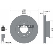Bremsscheibe Db P.Sprinter 06 | 93143203