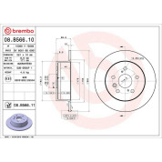 82 482 162 Bremsscheibe HA | TOYOTA Camry 06 | 08.B566.11