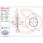 Bremsscheibe VA | FORD Ecosport 11 | 09.D216.11