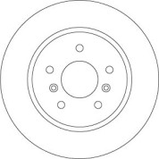 Bremsscheibe Nissan T. Qashqai 1.2-2.0 13 | DF6787