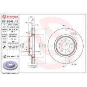 76 481 023 Bremsscheibe VA | VOLVO S60,V70 96 | 09.8642.11