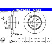 Bremsscheibe Suzuki P. Swift 1.2/1.3 Ddis 10 | 24.0122-0280.1