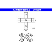 ATE Zubehörsatz, Scheibenbremsbelag 13.0460-0509.2
