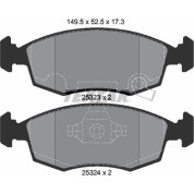 Bremsbelagsatz Fiat P. Panda 0,9-1,3 B/D 12 | 2532301