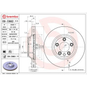 17 481 065 Bremsscheibe VA | AUDI, PORSCHE, VW Touareg 06 | 09.C882.11