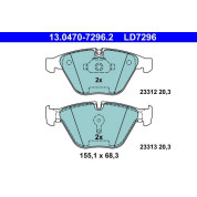 Bremsbelagsatz Bmw S. 5 2.0-4.0 04-10 Keramik | 13.0470-7296.2