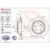 Bremsscheibe HA Xtra | BMW 1, 3, X1 05-15 | 09.B338.2X