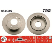 84 482 024 Bremsscheibe HA | MITSUBISHI Pajero 07 | DF4944S
