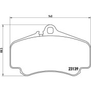 BREMBO Bremsklötze VA | PORSCHE 911 97-12 | P 65 011