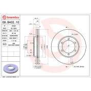 82 481 146 Bremsscheibe VA | TOYOTA HIACE IV 98 | 09.B402.10