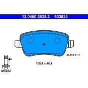 Bremsbelagsatz Fiat T. Croma 1.8-2.2 16V/1.9-2.4D 05-10 | 13.0460-3825.2