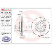 82 481 003 Bremsscheibe VA | TOYOTA Avensis 97 | 09.7395.11