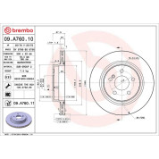 15 482 040 Bremsscheibe HA | MERCEDES W204,C207 07 | 09.A760.11