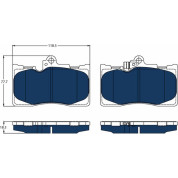 Bremslkötze Electric Blue | LEXUS GS 05-12 | GDB3398BTE