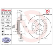11 482 078 Brembo PREMIUM HA zweiteilig | BMW 5 10 | 09.C411.13