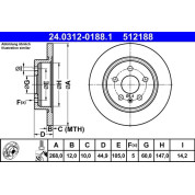 Bremsscheibe Opel T. Astra/Mokka 09- Power Disc | 24.0312-0188.1