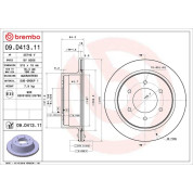 Bremsscheibe HA | MITSUBISHI | 09.D413.11