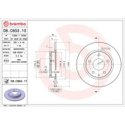 83 482 042 Bremsscheibe HA | MAZDA 3 13 | 08.C653.11