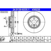 Bremsscheibe | 24.0130-0235.1