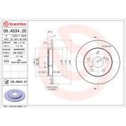 82 482 150 Bremsscheibe HA | TOYOTA Auris, Corolla 07 | 08.A534.21