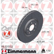 41 481 031 Sport Bremsscheibe VA Sport | ALFA 159,Brera 05 | 110.2217.52