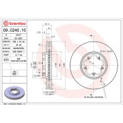 Bremsscheibe VA | FORD Toureno, Transit 12 | 09.C240.10